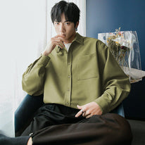 Classic Full Sleeved Korean Men Shirt