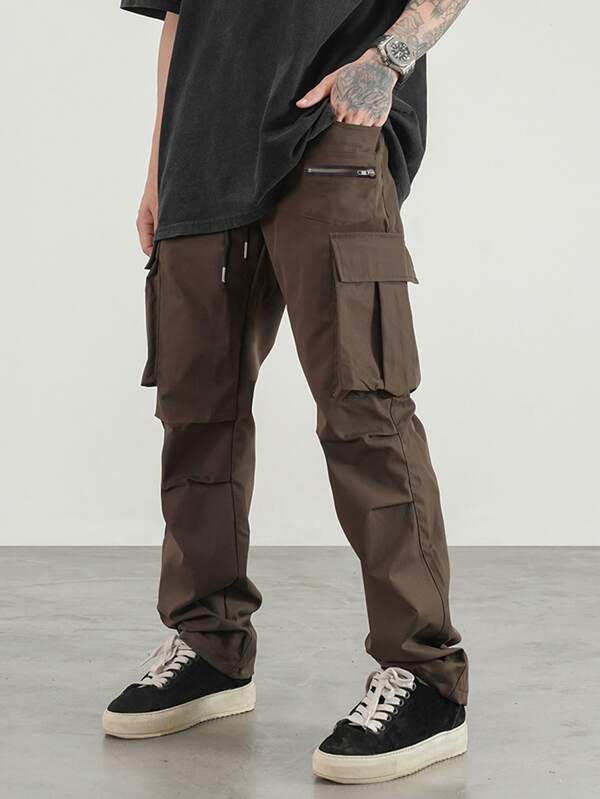 Street Wear Parachute Cargo Pants