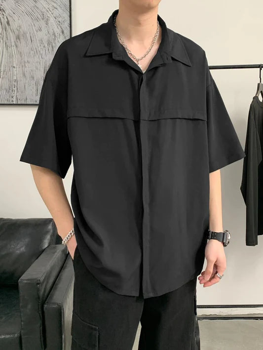 Classic Full Sleeved Korean Men Shirt