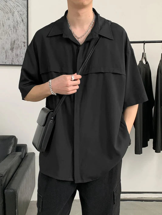 Classic Full Sleeved Korean Men Shirt