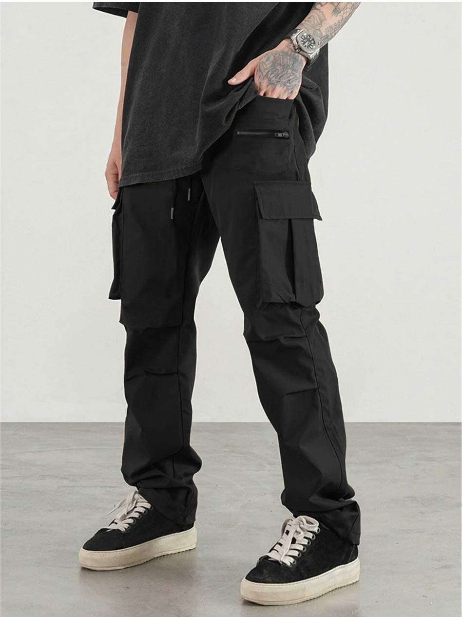 Street Wear Parachute Cargo Pants