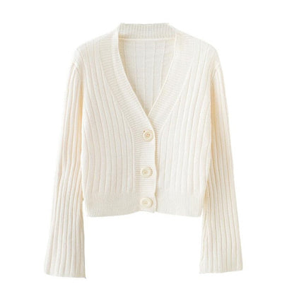 Korean Long Flare Sleeve Cardigan