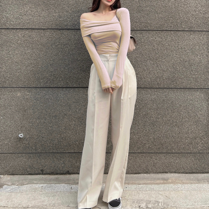 Seoul Style Overlapping Off Shoulder Top